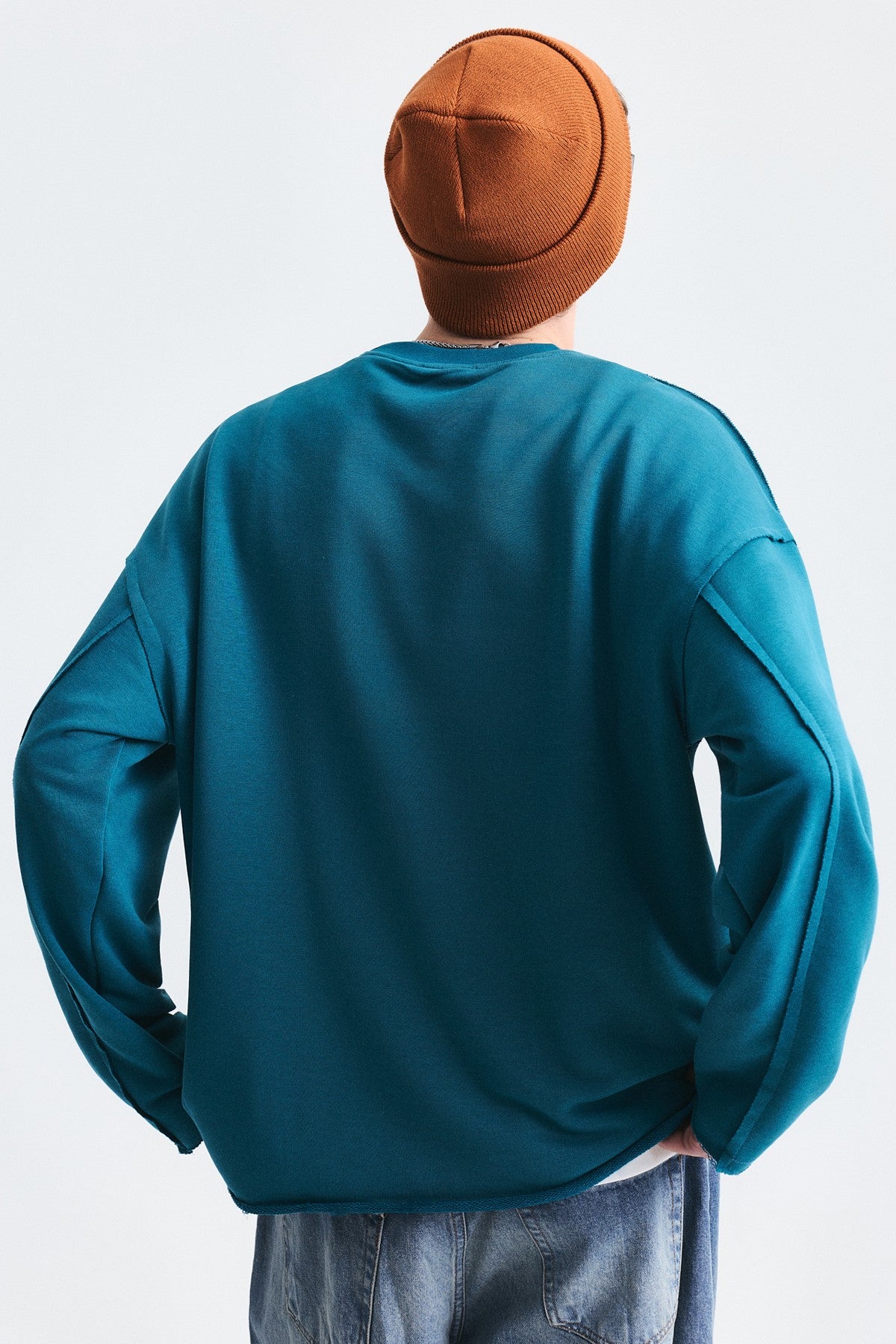 Oversize Yazılı Sweatshirt
