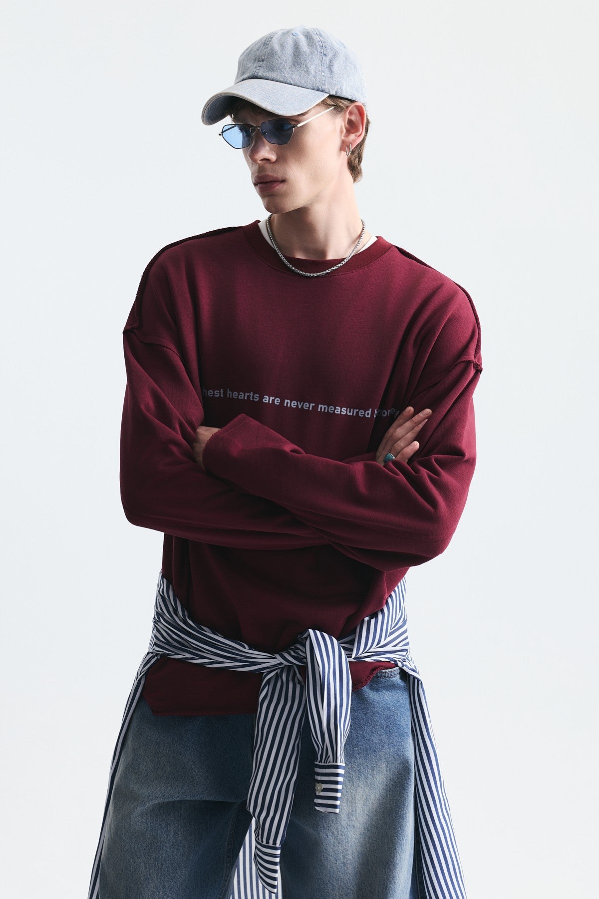Oversize Yazılı Sweatshirt