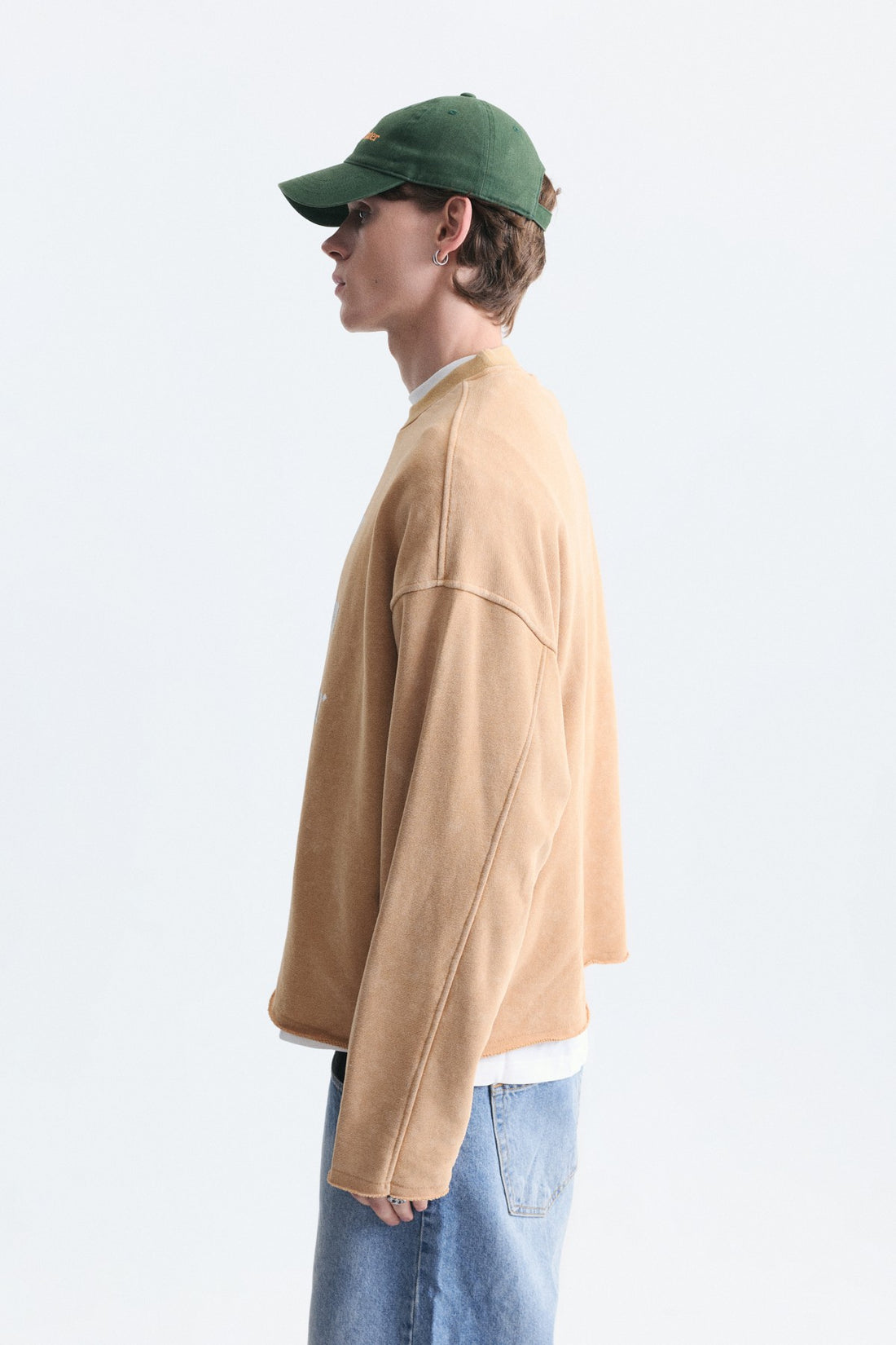 Boxy Fit Yazılı Sweatshirt