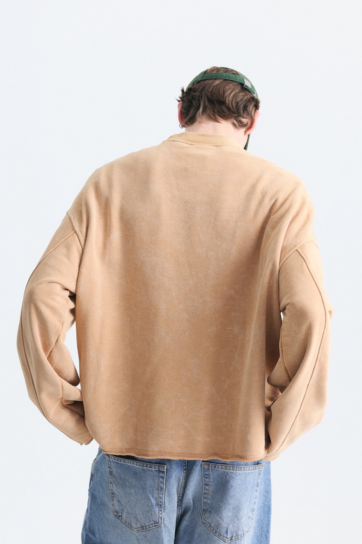 Boxy Fit Yazılı Sweatshirt