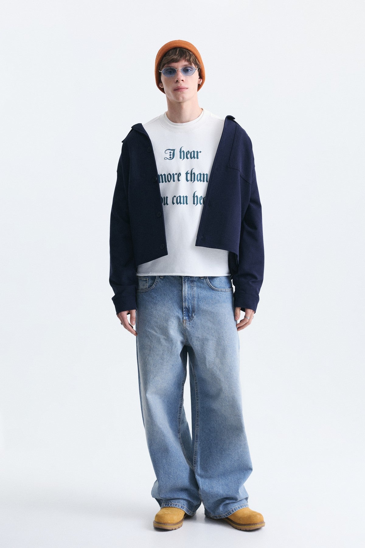 Boxy Fit Yazılı Sweatshirt