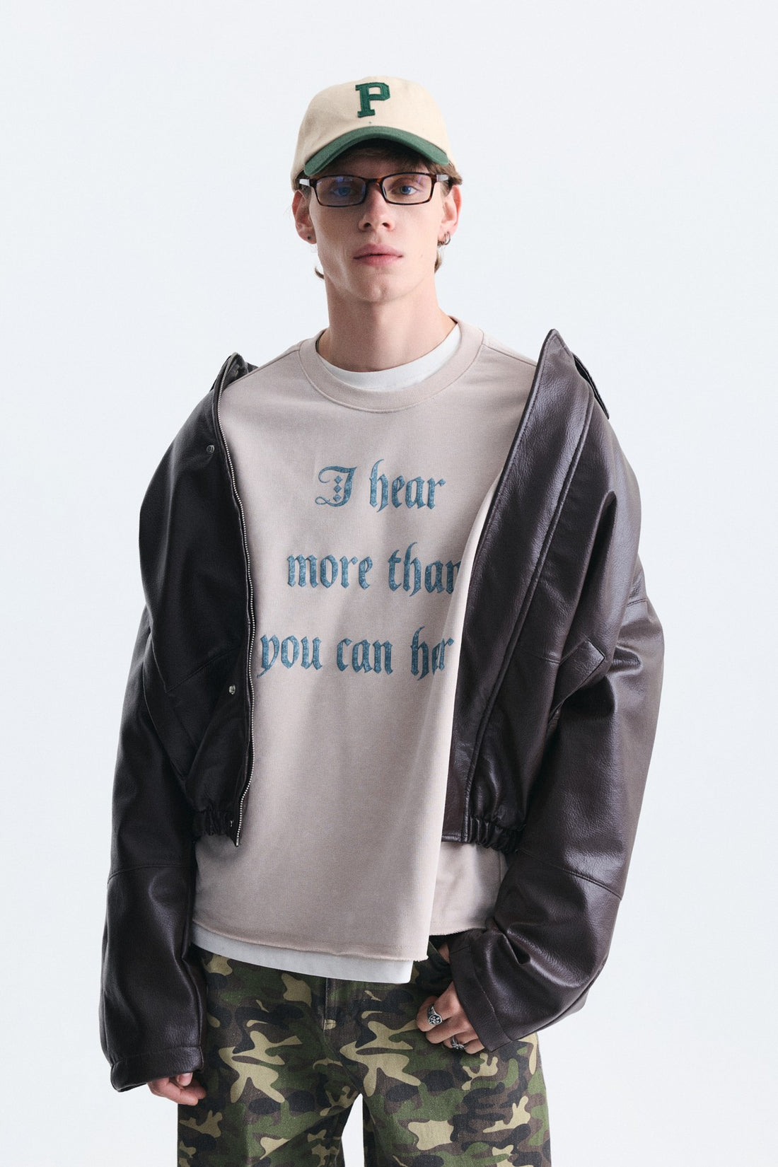 Boxy Fit Yazılı Sweatshirt