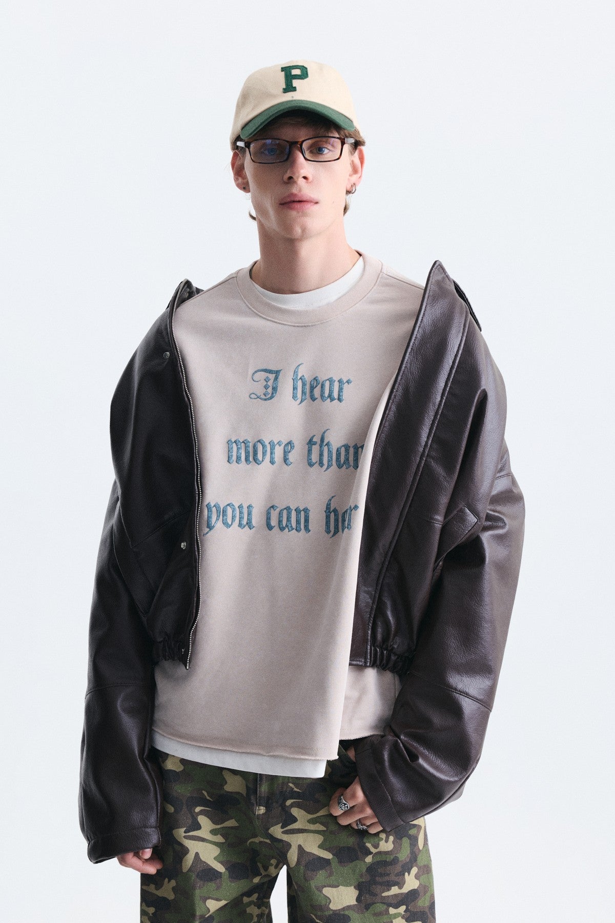 Boxy Fit Yazılı Sweatshirt