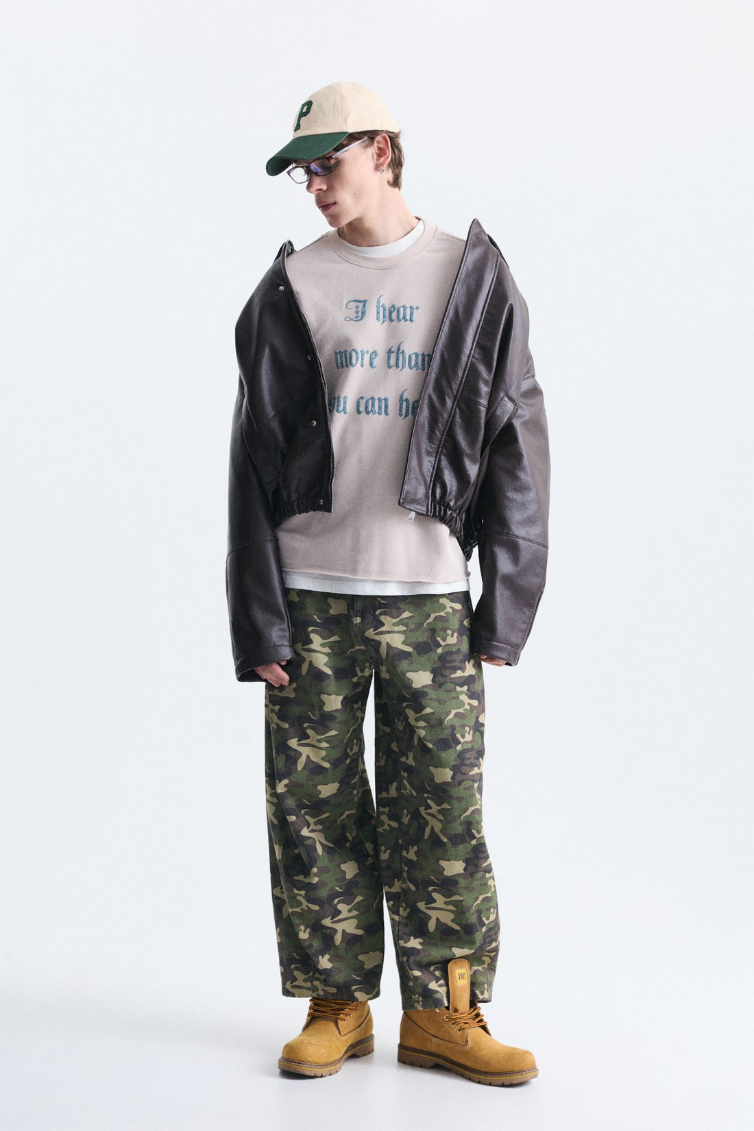 Boxy Fit Yazılı Sweatshirt
