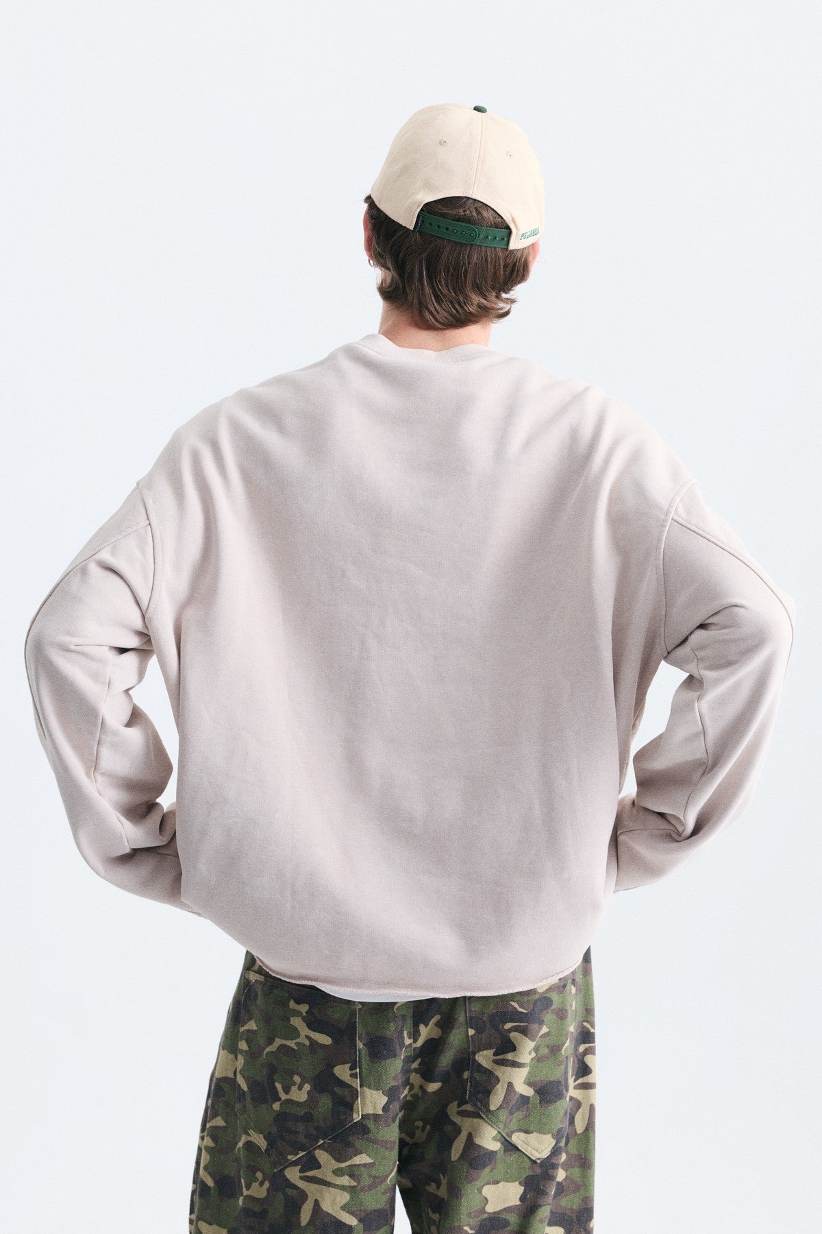 Boxy Fit Yazılı Sweatshirt