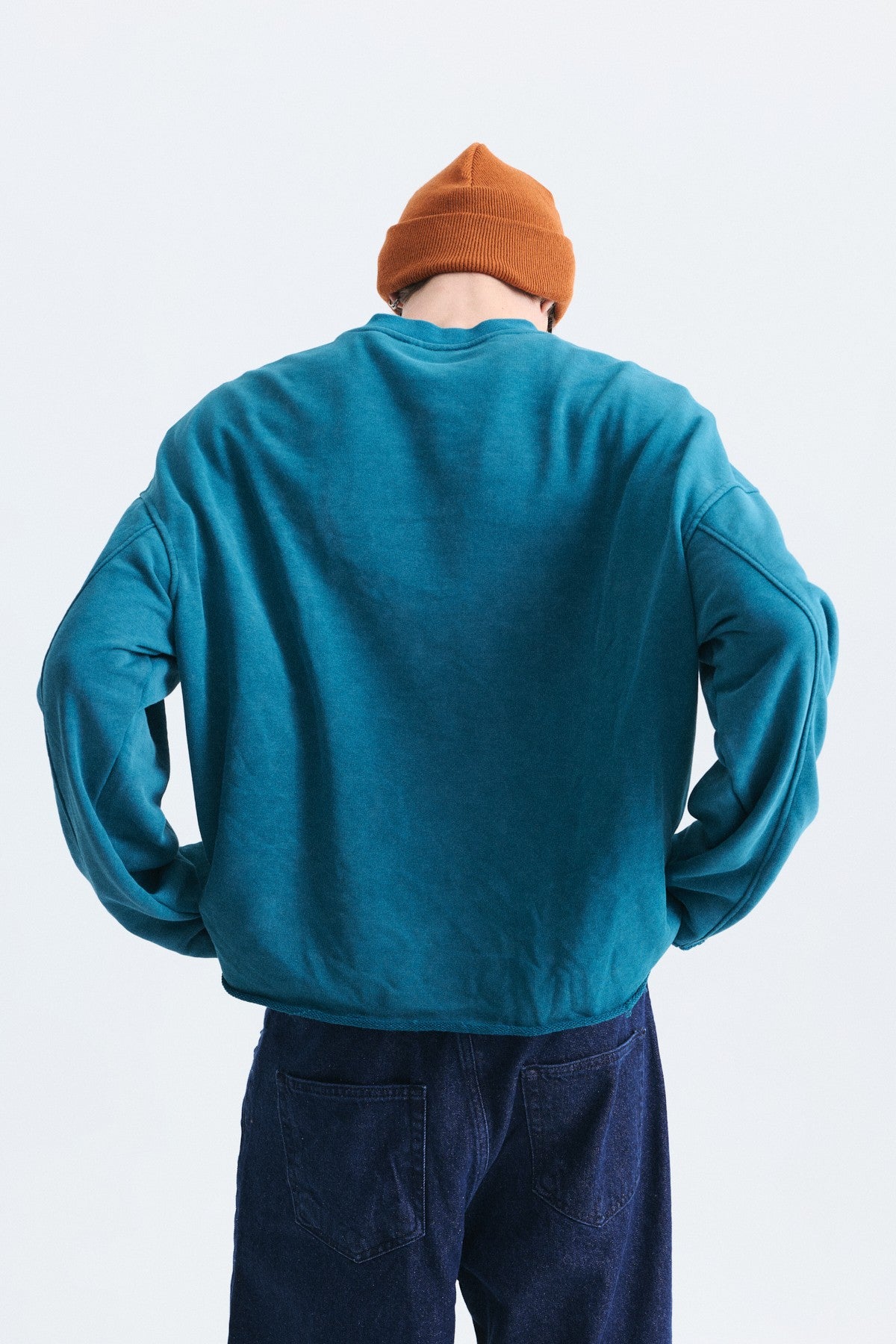 Boxy Fit Yazılı Sweatshirt