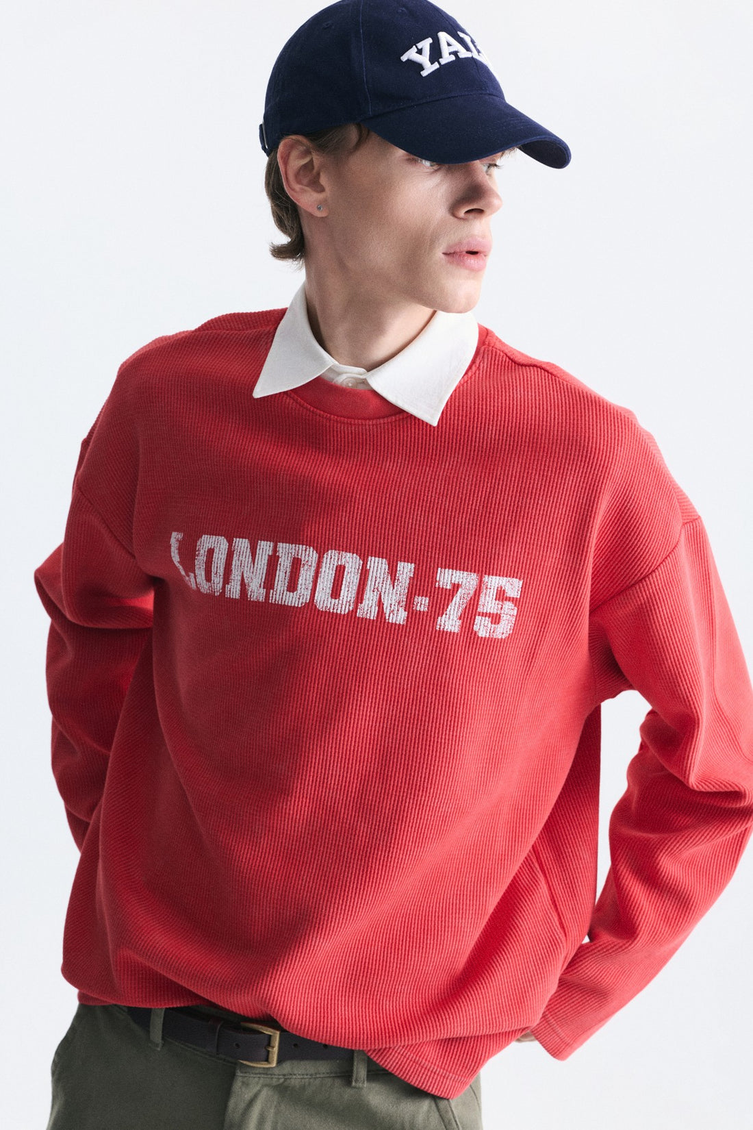 Dokulu London Baskılı Sweatshirt