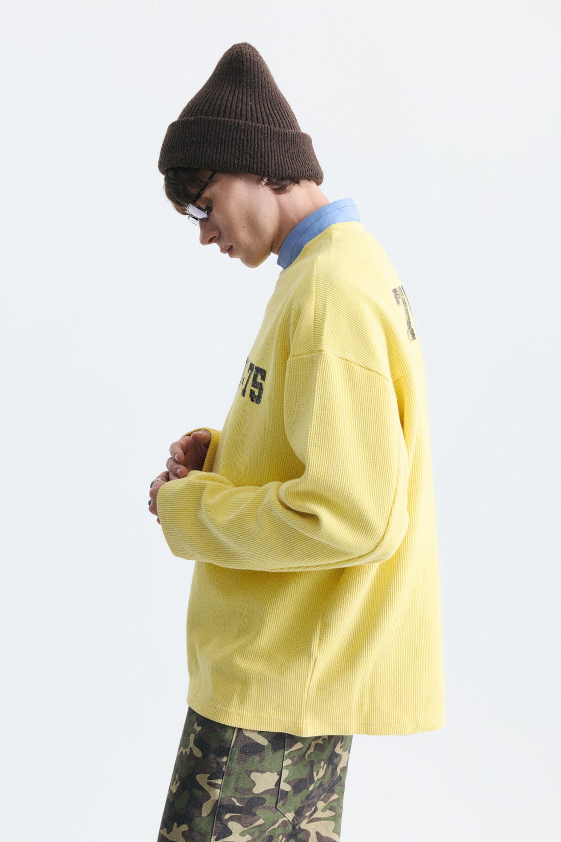 Dokulu London Baskılı Sweatshirt