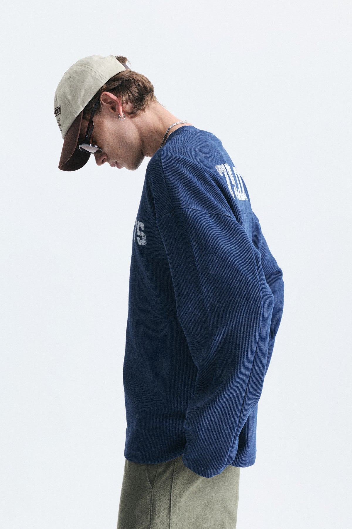 Dokulu London Baskılı Sweatshirt