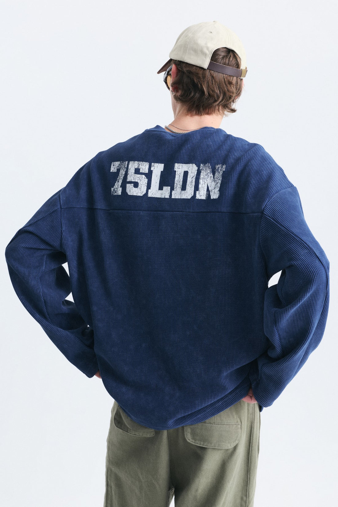Dokulu London Baskılı Sweatshirt