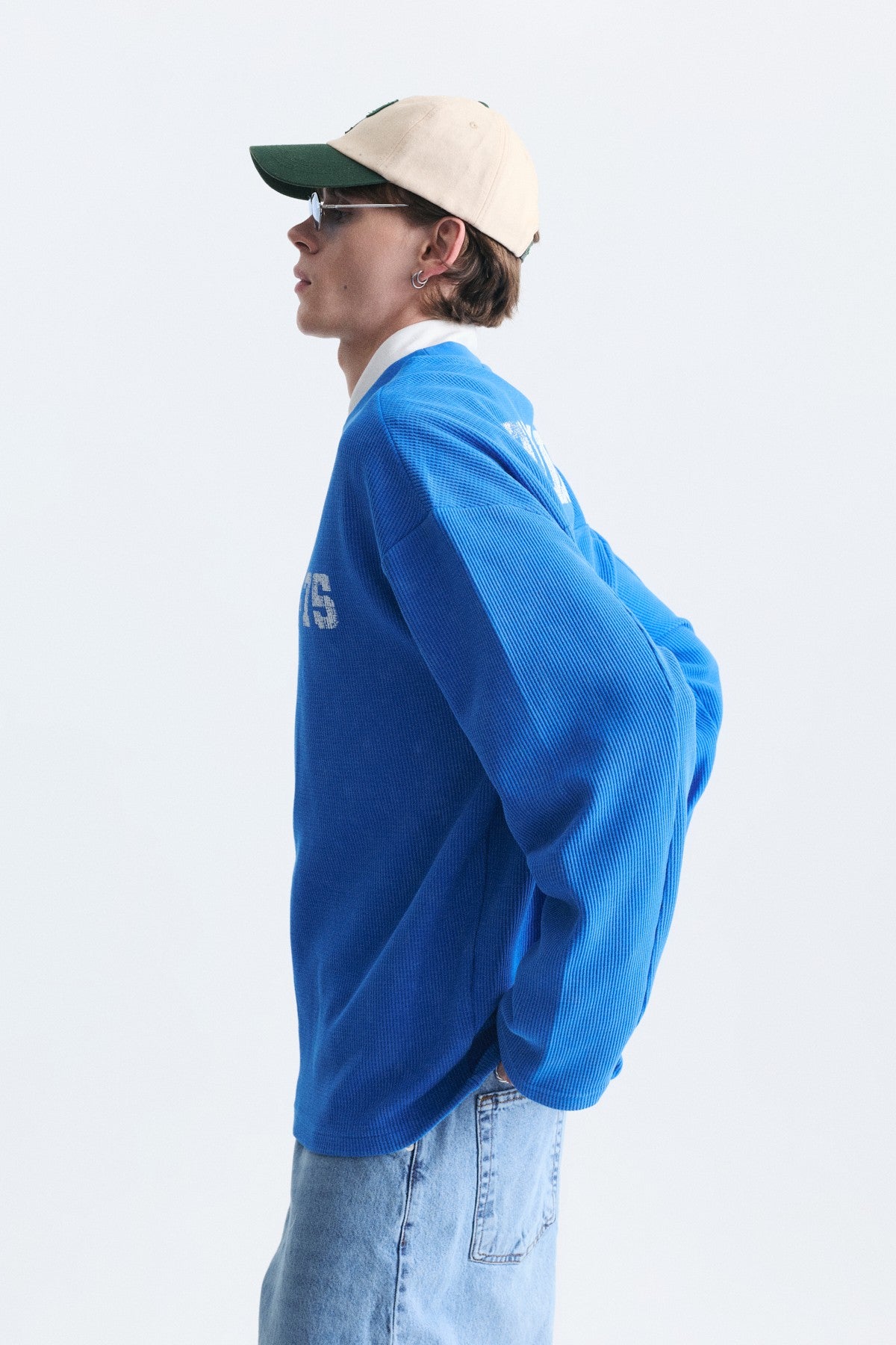 Dokulu London Baskılı Sweatshirt