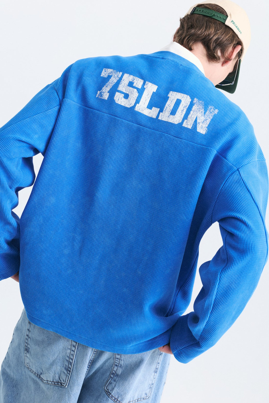 Dokulu London Baskılı Sweatshirt