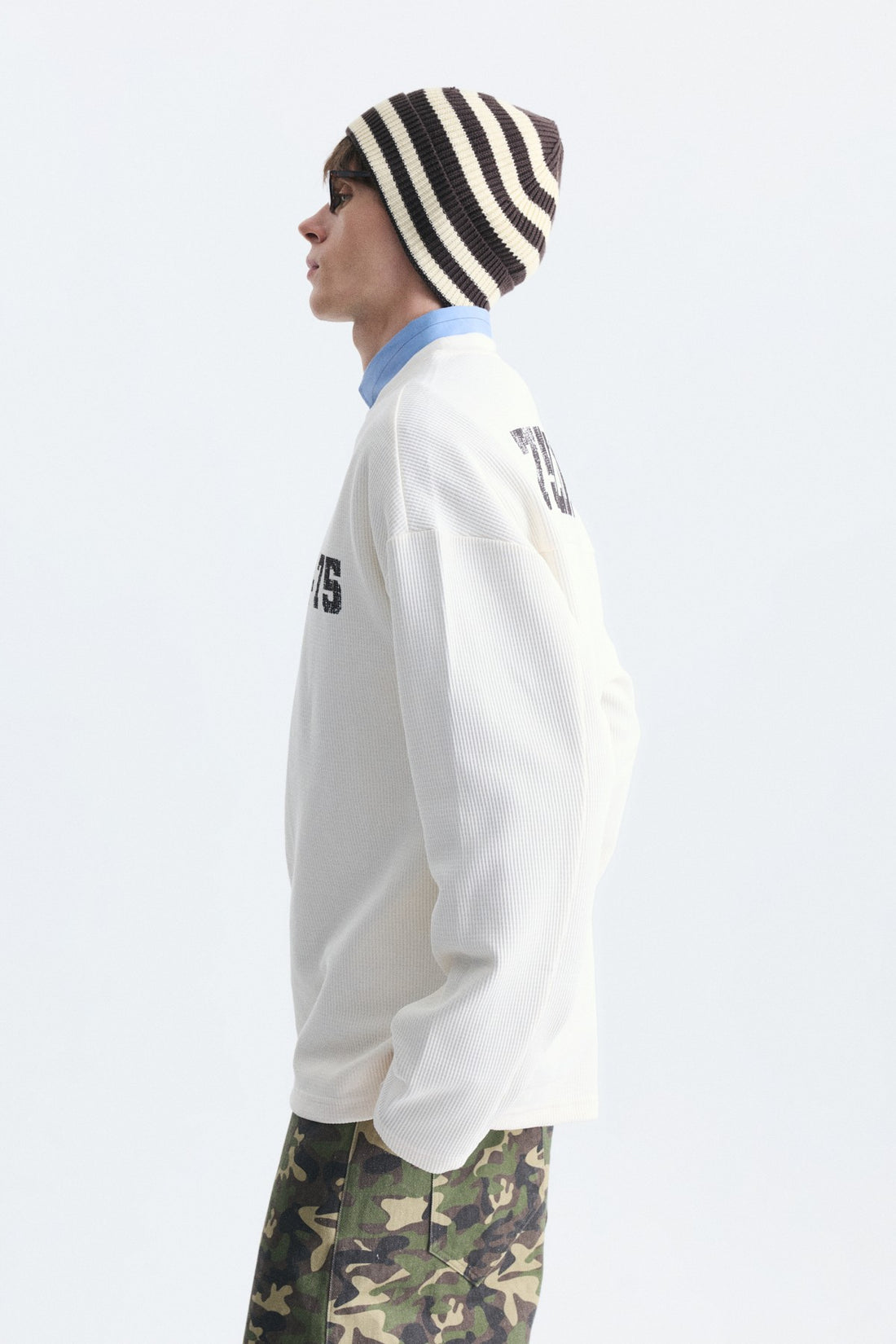 Dokulu London Baskılı Sweatshirt