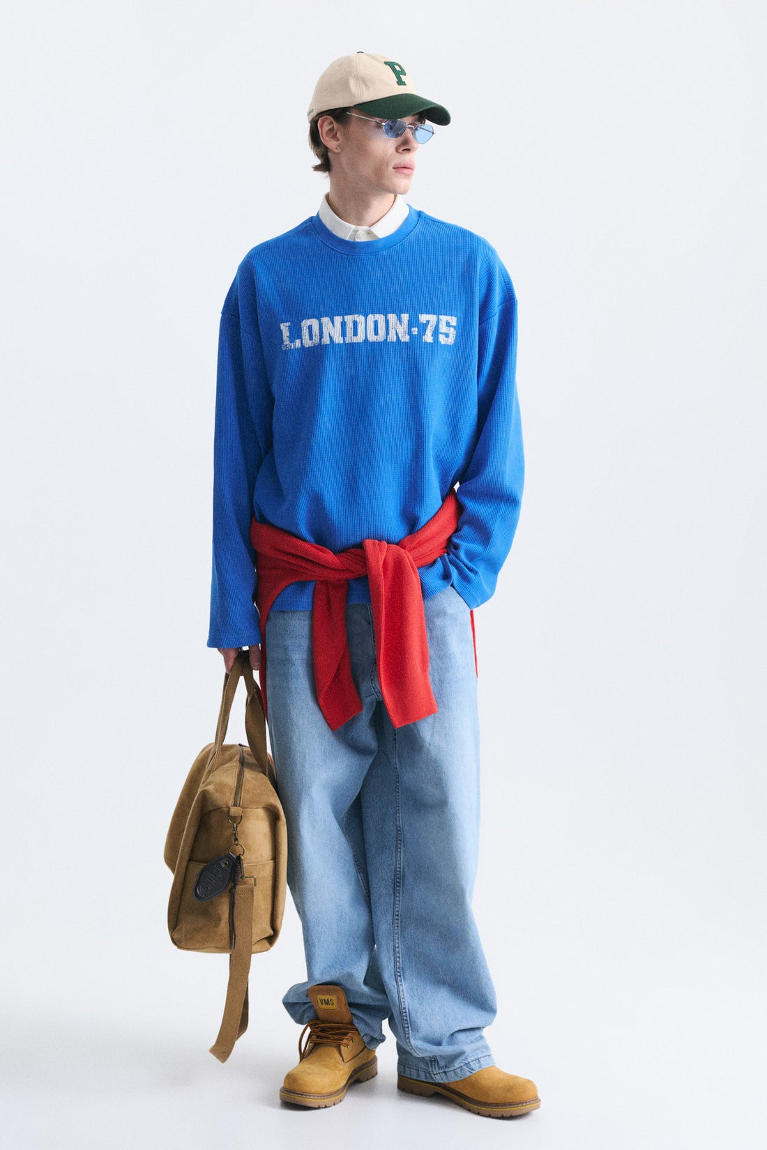 Dokulu London Baskılı Sweatshirt