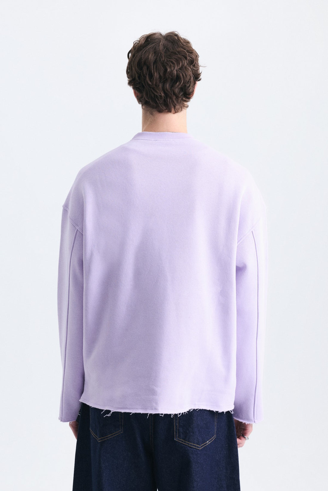 Oversize Yazı Baskılı Sweatshirt