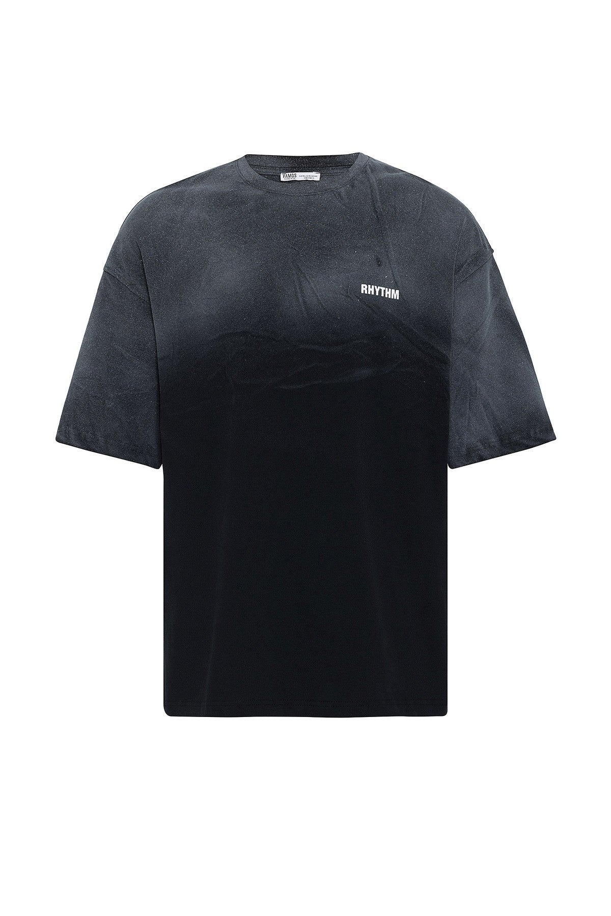 Yıkamalı Arka Baskılı Oversize Tişört V70-33