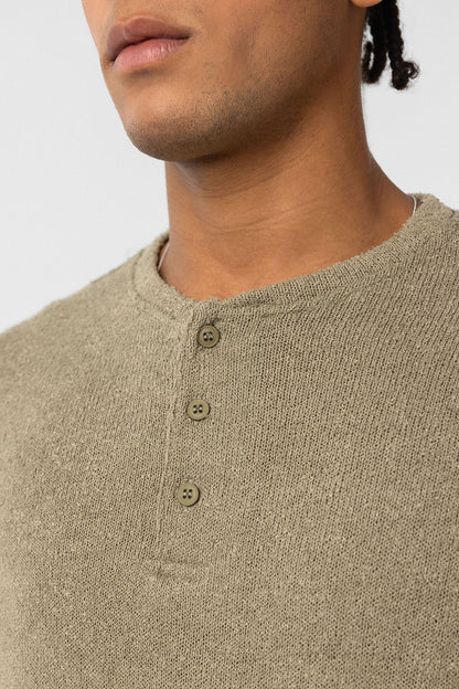 Basic Oversize Düğme Yaka Tişört