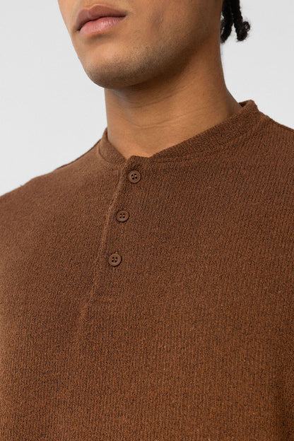Basic Oversize Düğme Yaka Tişört