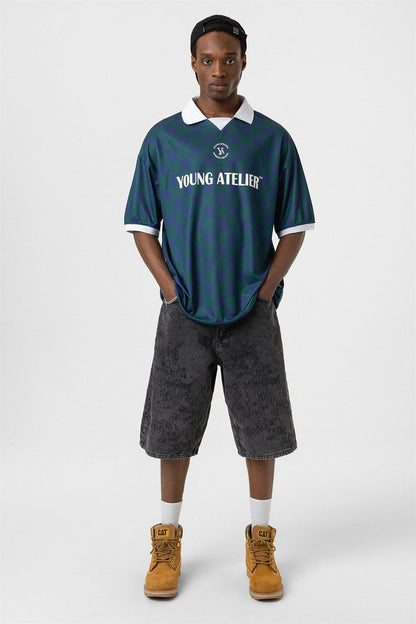 Oversize Polo Yaka Forma Tişört