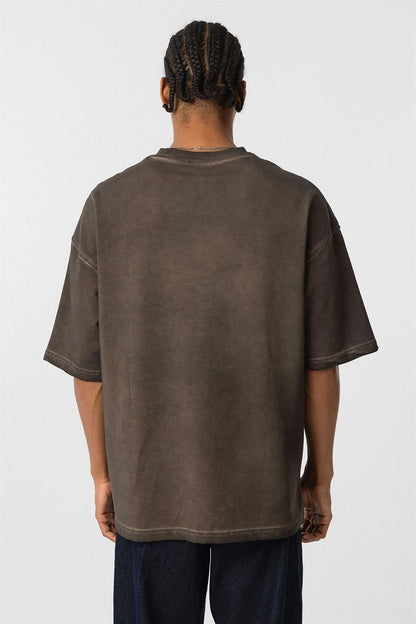 Yıkamalı Oversize Tişört