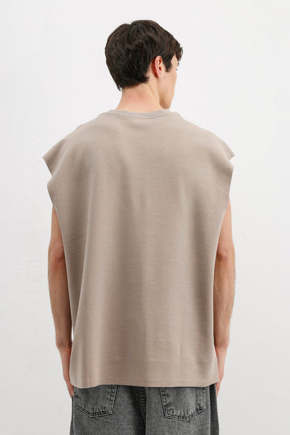 Oversize Kolsuz Basic Tişört