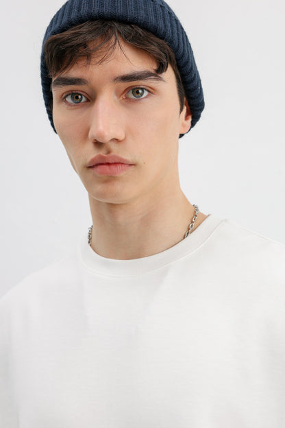 Oversize Kolsuz Basic Tişört