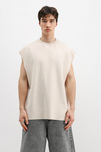 Oversize Kolsuz Basic Tişört