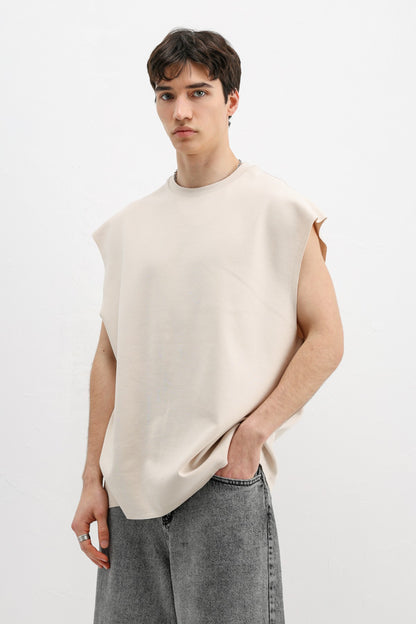 Oversize Kolsuz Basic Tişört