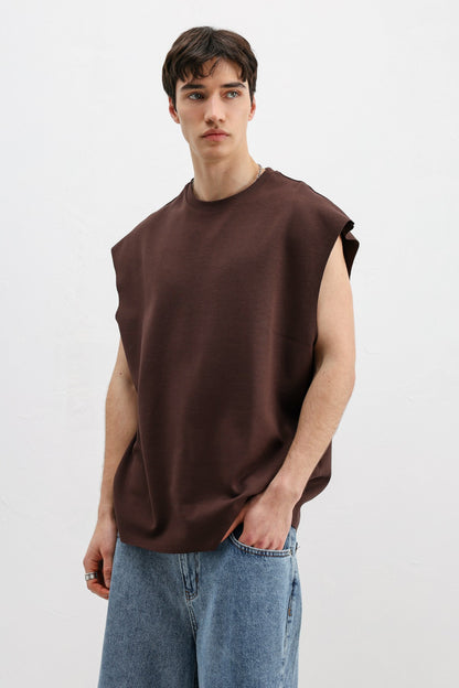 Oversize Kolsuz Basic Tişört