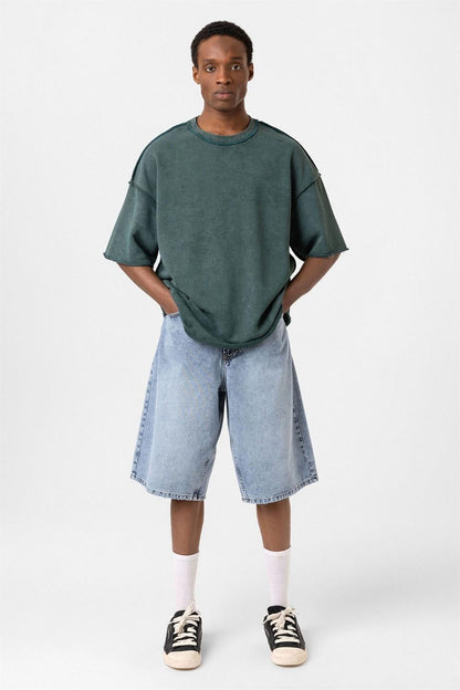 Yıkamalı Oversize Tişört