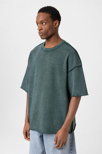 Yıkamalı Oversize Tişört