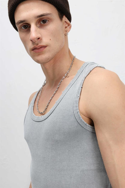 Yıkamalı Tank Top Kaşkorse Atlet