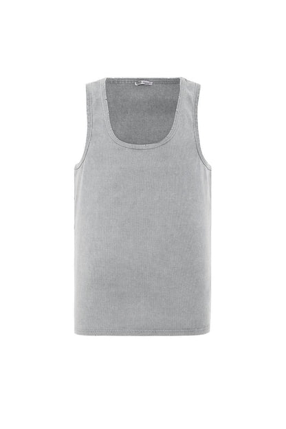 Yıkamalı Tank Top Kaşkorse Atlet