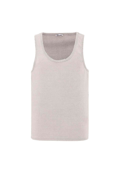 Yıkamalı Tank Top Kaşkorse Atlet