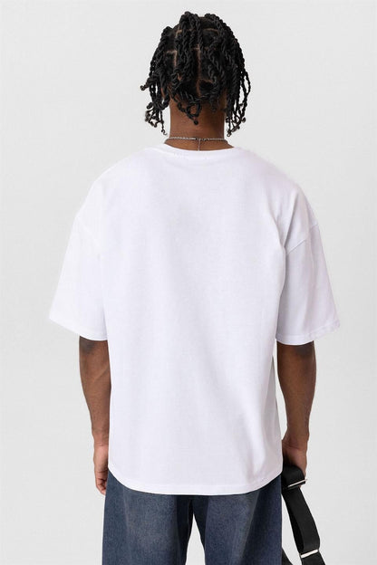 Basic Oversize Bisiklet Yaka Tişört
