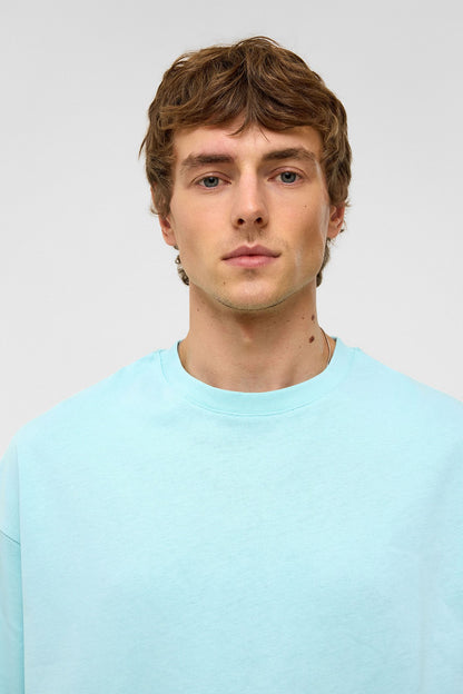 Basic Oversize Bisiklet Yaka Tişört