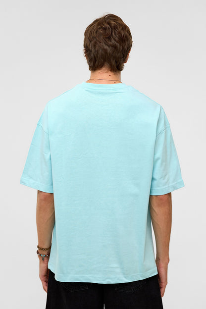 Basic Oversize Bisiklet Yaka Tişört