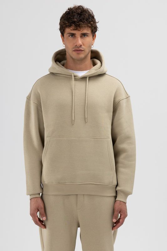 Basic Oversize Kapüşonlu Sweatshirt