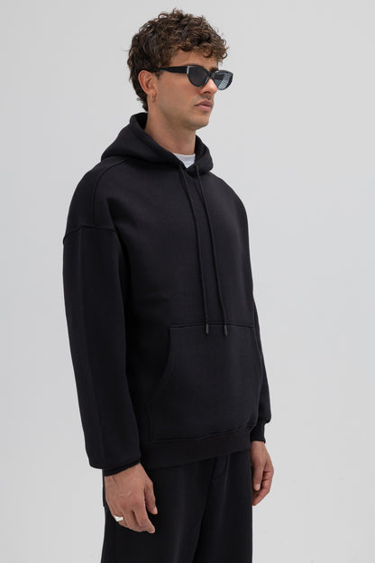 Basic Oversize Kapüşonlu Sweatshirt