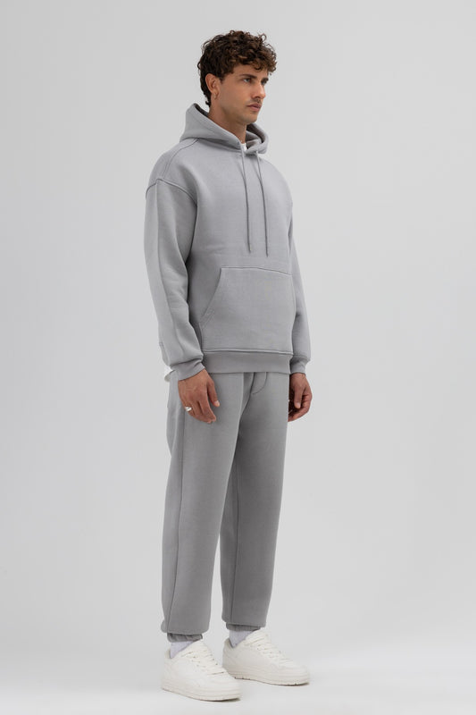 Basic Oversize Kapüşonlu Sweatshirt