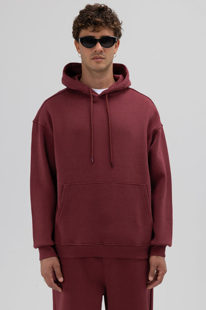 Basic Oversize Kapüşonlu Sweatshirt