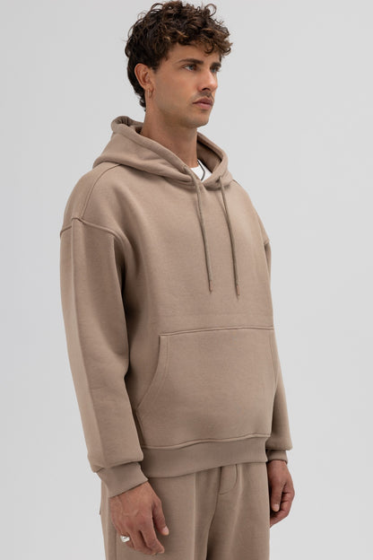 Basic Oversize Kapüşonlu Sweatshirt