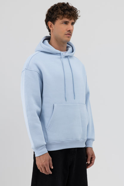 Basic Oversize Kapüşonlu Sweatshirt