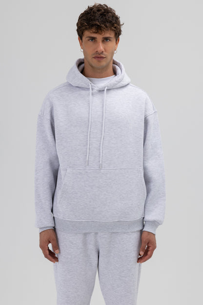 Basic Oversize Kapüşonlu Sweatshirt