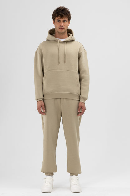 Basic Oversize Kapüşonlu Sweatshirt