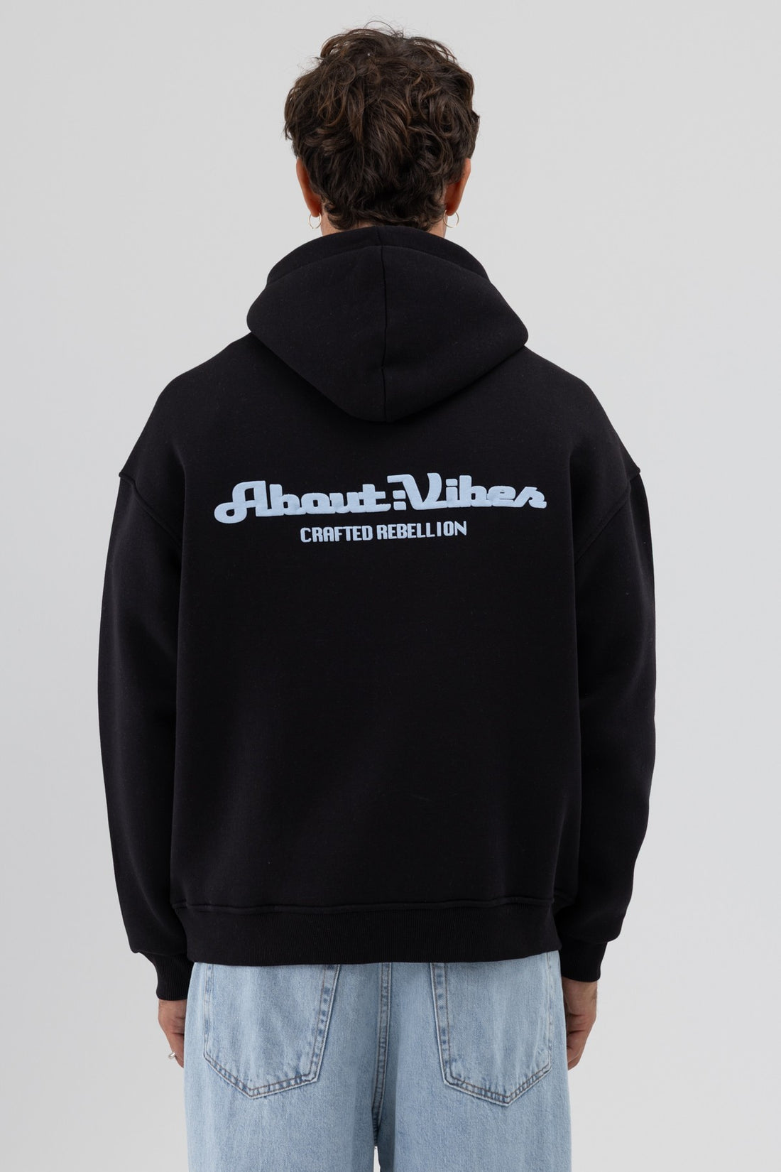 Oversize Kapüşonlu Baskılı Sweatshirt