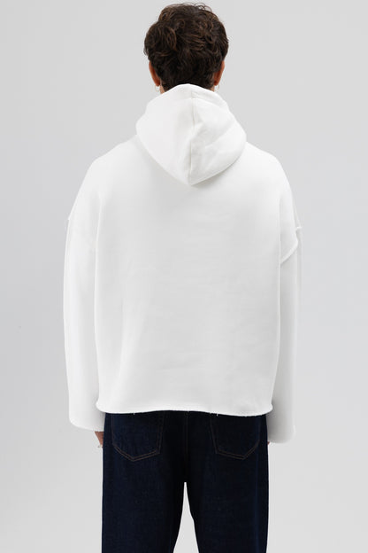 Basic Oversize Dikişsiz Kapüşonlu Sweatshirt