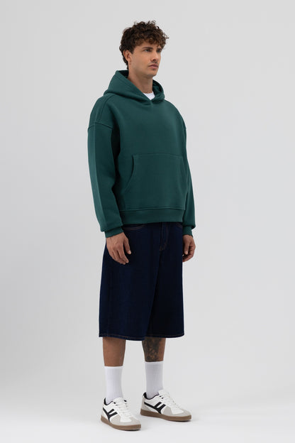 Basic Kapüşonlu Boxy Fit Sweatshirt