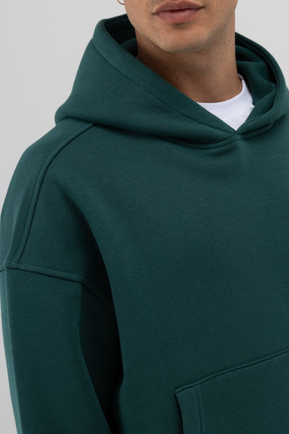 Basic Kapüşonlu Boxy Fit Sweatshirt