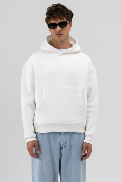 Basic Kapüşonlu Boxy Fit Sweatshirt